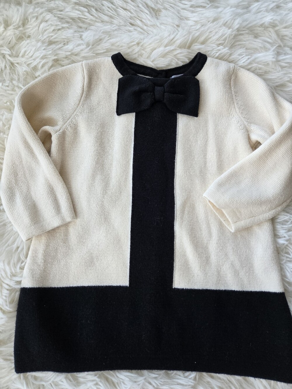 Tahari Baby 100% Cotton Knit Chanel Newbie Dress 6-9 Mos.